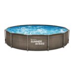 (DL) Piscina cadru metalic Summer Waves, 366x76 cm, 7.000 litri, cu pompa de filtrare
