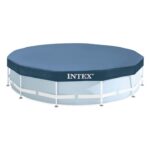 Prelata rotunda pentru piscina Intex 28030, D305xH25 cm, PVC, bleumarin