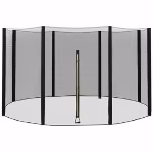 Plasa de siguranta si protectie pentru trambuline, 305 cm, inaltime 165 cm, cu 6 stalpi exteriori