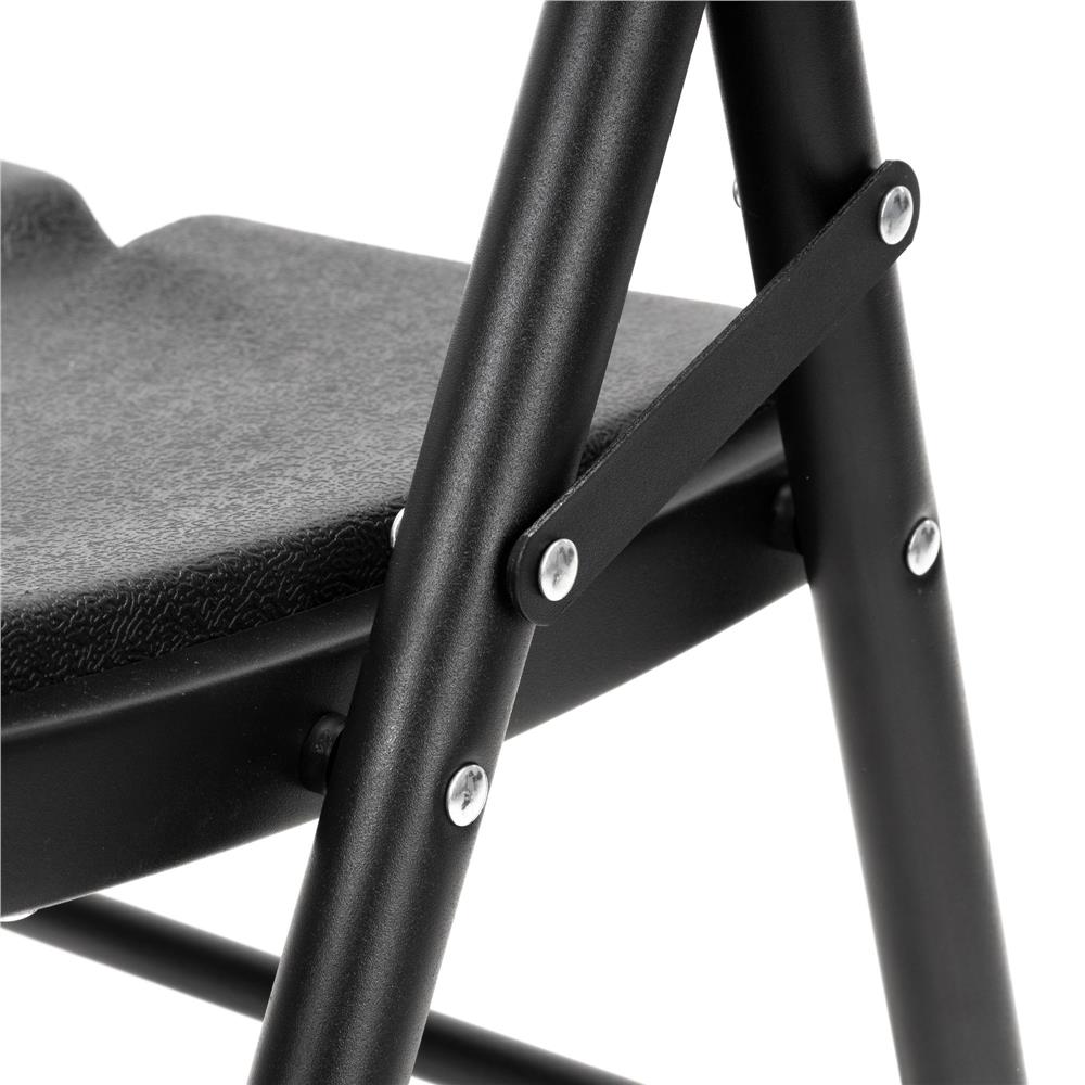 Scaun pliant din plastic pentru catering sau terasa, sarcina 150kg, negru - imagine 19