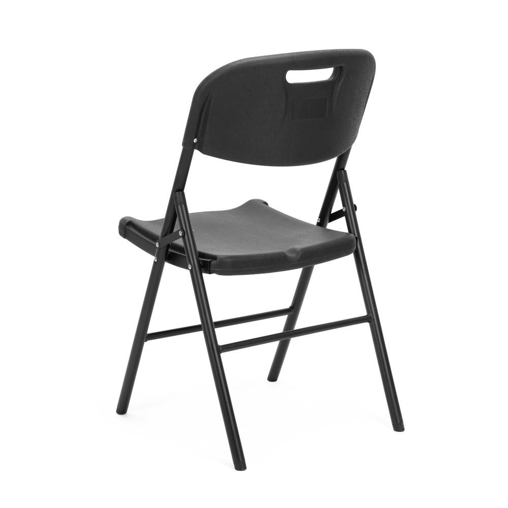 Scaun pliant din plastic pentru catering sau terasa, sarcina 150kg, negru - imagine 23