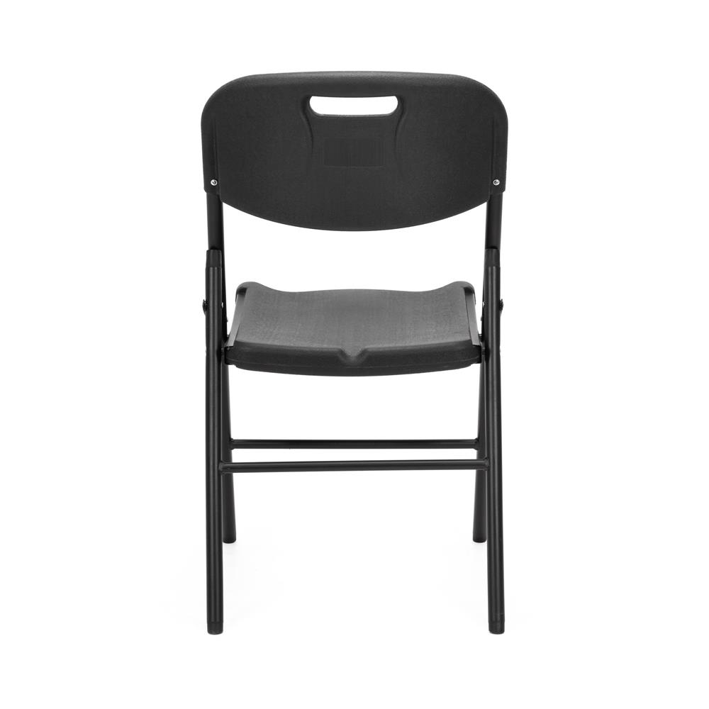 Scaun pliant din plastic pentru catering sau terasa, sarcina 150kg, negru - imagine 13