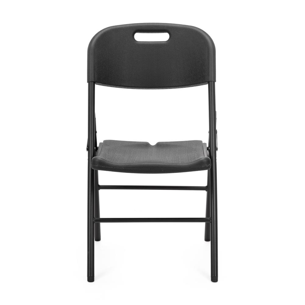 Scaun pliant din plastic pentru catering sau terasa, sarcina 150kg, negru - imagine 16