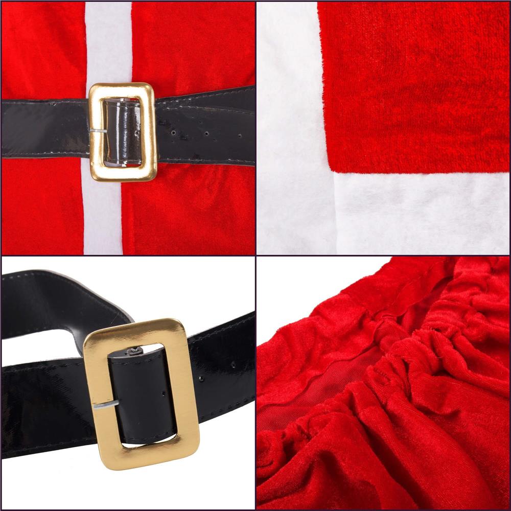 Set costum de Mos Craciun pentru adulti, 5 piese, marime universala - imagine 12