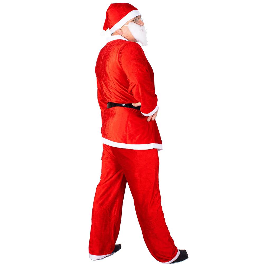 Set costum de Mos Craciun pentru adulti, 5 piese, marime universala - imagine 16