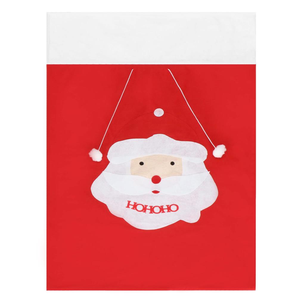 Sac de cadouri pentru Mos Craciun, 110x70cm, rosu - imagine 17