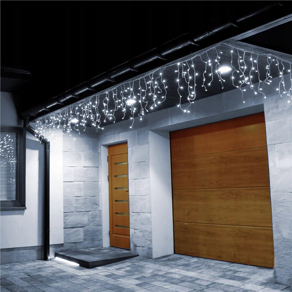Ghirlanda luminoasa tip perdea 300 LED-uri, 12m, pentru interior/exterior, iluminare alba - imagine 12