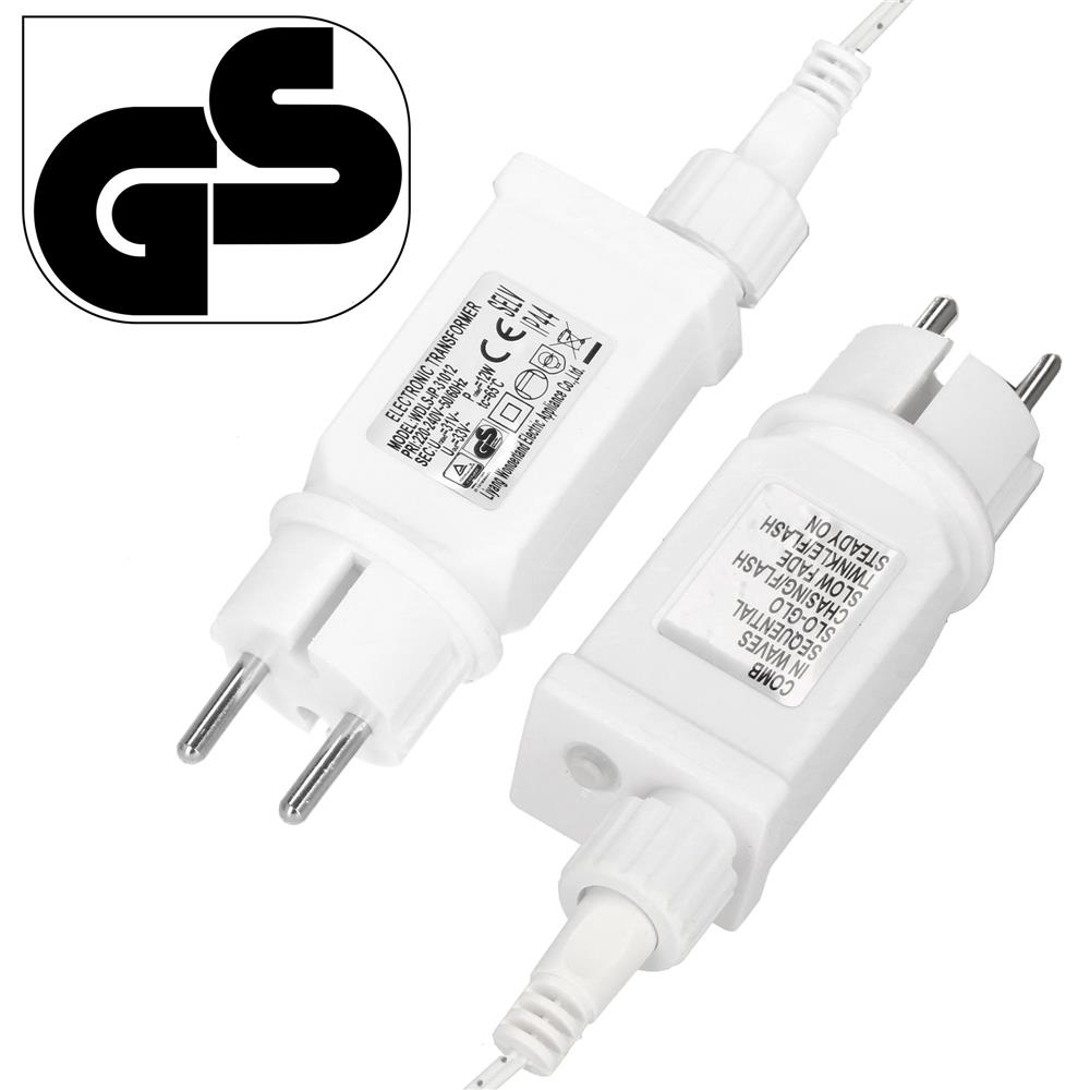 Ghirlanda luminoasa tip perdea 300 LED-uri, 12m, pentru interior/exterior, iluminare alba - imagine 21