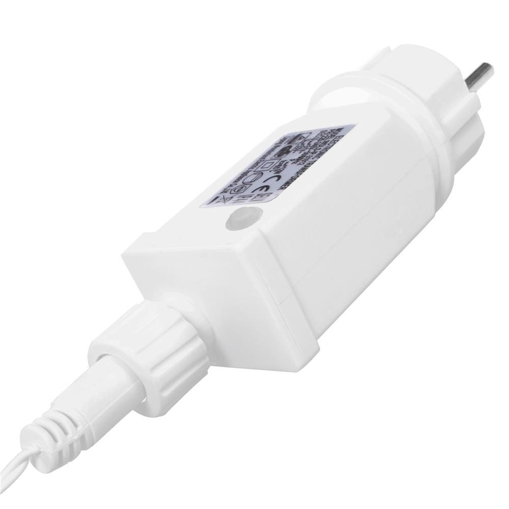 Ghirlanda luminoasa tip perdea 500 LED-uri, 20m, pentru interior/exterior, iluminare albastra - imagine 35
