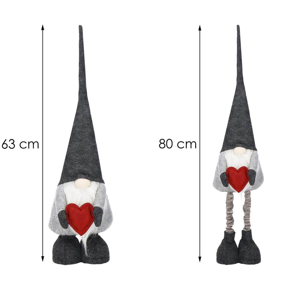 Figurina Craciun, Spiridus, picioare telescopice, inaltime extensibila 63-80 cm - imagine 32