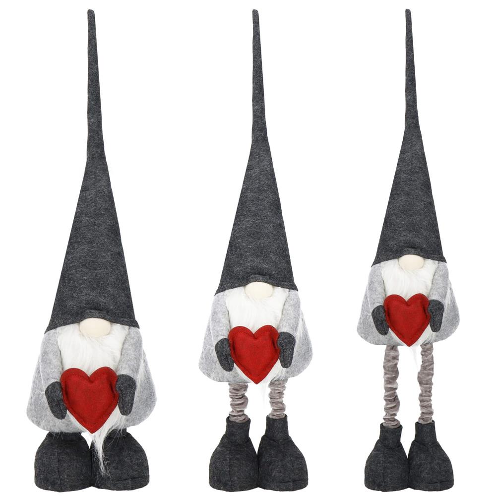 Figurina Craciun, Spiridus, picioare telescopice, inaltime extensibila 63-80 cm - imagine 16