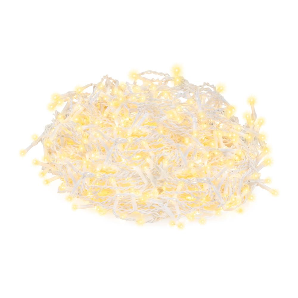 Ghirlanda luminoasa tip perdea 300 LED-uri, 12m, pentru interior/exterior, iluminare galbena - imagine 36