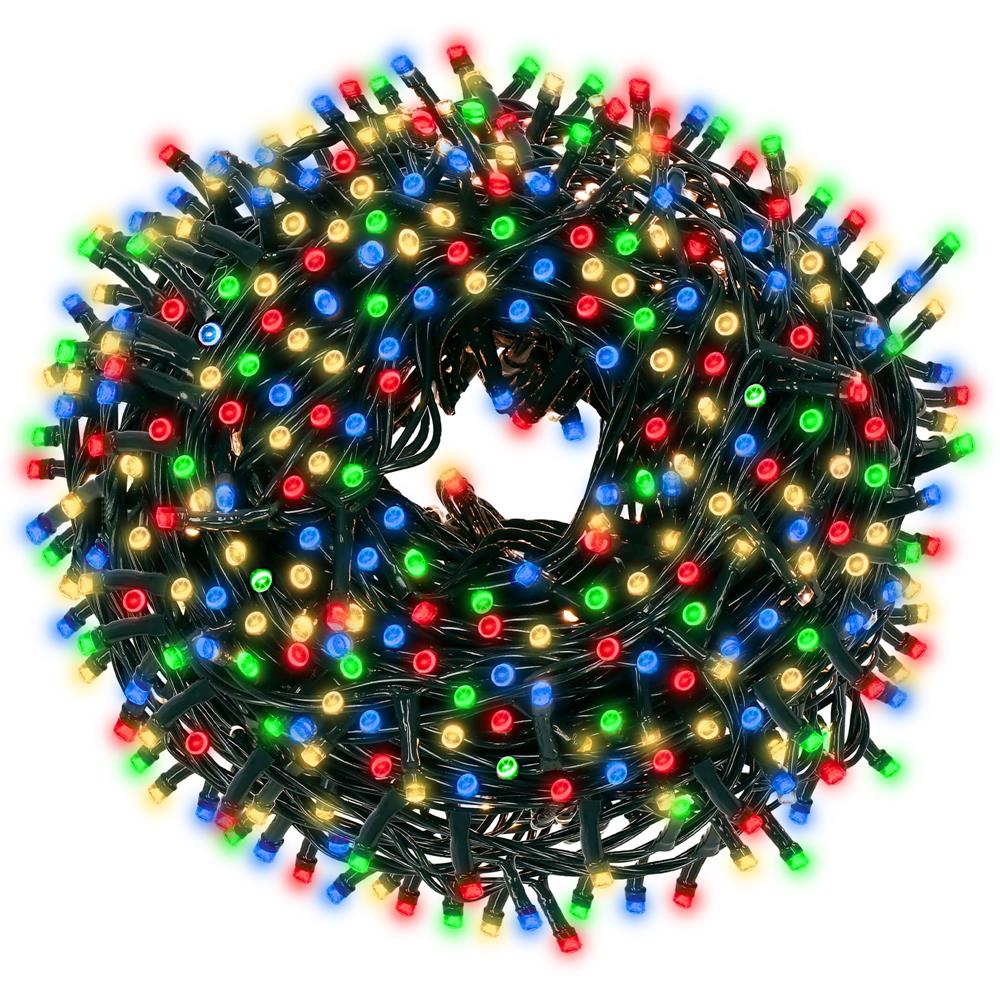 Instalatie lumini pentru bradul de Craciun, 19,5 metri, 300 LED-uri, multicolor - imagine 18