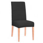 Husa universala pentru scaun, marime universala, poliester si spandex, 45 cm x 60 cm, negru