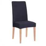 Husa universala pentru scaun, marime universala, poliester si spandex, 45 cm x 60 cm, bleumarin inchis