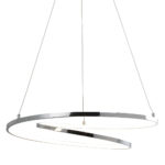 (DL) Pendul Sersimo Pernati, LED, 2400lm, 125cm, argintiu