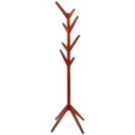 Cuier tip pom din lemn Sersimo, 8 agatatoare, 171cm, maro