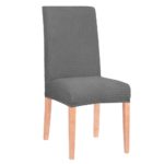 Husa universala pentru scaun, marime universala, poliester si spandex, 45 cm x 60 cm, gri