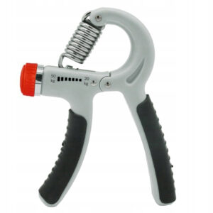Flexor ajustabil pentru antebrat si degete, rezistenta 20-50 kg, manere antiderapante, negru/gri
