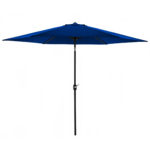 Umbrela terasa gradina, cu inclinare si husa, 300cm, Albastru