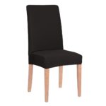 Husa universala pentru scaun, marime universala, poliester si spandex, 45 x 60 cm, negru