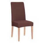 Husa universala pentru scaun, marime universala, poliester si spandex, 45 x 60 cm, maro