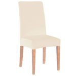 Husa universala pentru scaun, marime universala, poliester si spandex, 45 x 60 cm, bej