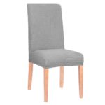 Husa universala pentru scaun, marime universala, poliester si spandex, 45 x 60 cm, gri cu carouri