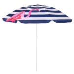 Umbrela de plaja pliabila, Sersimo BU019, 180cm, flamingo