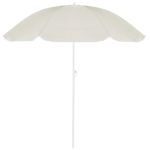 Umbrela de plaja pliabila, Sersimo BU018, 160cm, bej