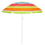 Umbrela de plaja pliabila, Sersimo BU017, 160cm, multicolor
