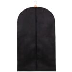 Husa transport haine, pe umeras, impermeabila, negru, 60x130 cm