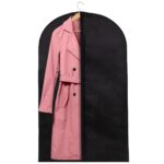 Husa transport haine, pe umeras, impermeabila, negru, 60x90 cm