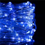 Instalatie lumina decorativa cu 300 LED-uri, telecomanda, 30m, iluminare albastra