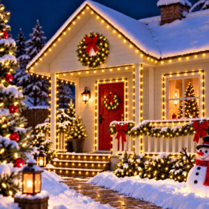 Instalatie lumini de exterior pentru gradina, 9 metri, 120 LED-uri, cu baterii, galben