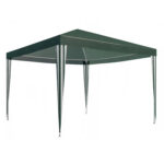 Cort pavilion de gradina, 300x300 cm, impermeabil cu rezistenta UV, verde