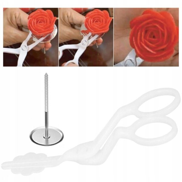 Set patiserie cu platou rotativ, 200 piese cu sabloane pentru ornarea prajiturilor - imagine 15