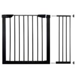 Poarta de siguranta Safety Gate pentru scari, ajustabila 103-110 cm, din otel, neagra