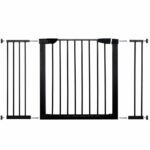 Poarta de siguranta Safety Gate pentru scari, ajustabila 117-124 cm, din otel, neagra