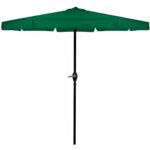 Umbrela terasa gradina, cu manivela, diametru 400cm, Verde