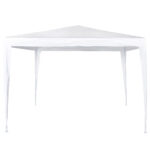 Cort pavilion de gradina, 300x300 cm, impermeabil cu rezistenta UV, alb
