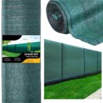 Plasa umbrire si intimitate pentru gard, 1.5m latime, 50m lungime, 65g densitate, verde
