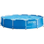 Piscina cadru metalic Intex, 366x76 cm, 6500 litri, rotunda