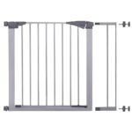 Poarta de siguranta Safety Gate pentru scari, ajustabila 93-98 cm, din otel, gri