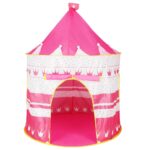 Cort Castel de joaca pentru copii, pliabil, 100x140cm, roz