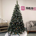 Brad artificial Christmas Deluxe by Sersimo, Lidia Nins cu conuri, 2D, 250cm