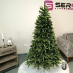 Brad artificial Christmas Deluxe by Sersimo, Carpati cu varfuri verzi, 2D+3D, 180cm