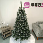 Brad artificial Christmas Deluxe by Sersimo, Crystal nins cu merisoare, 2D, 200cm