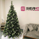 Brad artificial Christmas Deluxe by Sersimo, Diamant, 2D+3D, 250cm