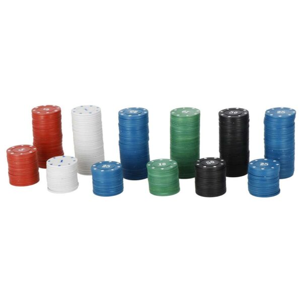 Set de Poker Complex cu 300 de jetoane, 2 seturi de carti, 5 zaruri, in servieta aluminiu - imagine 11
